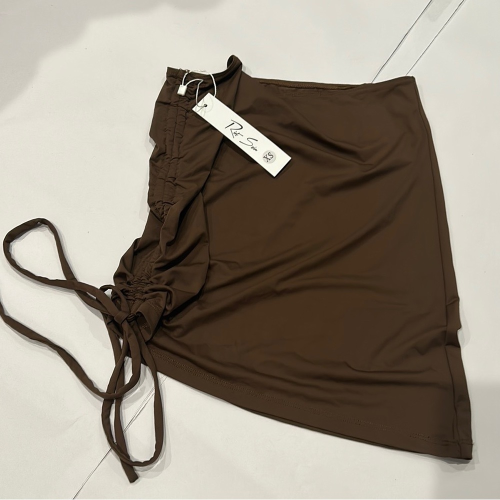 Riot Swim Cover up / skirt / sarong in brown XS super soft, versatile